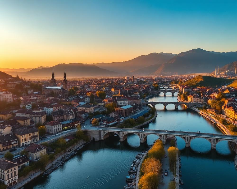 Prizren, Kosovo aerial view